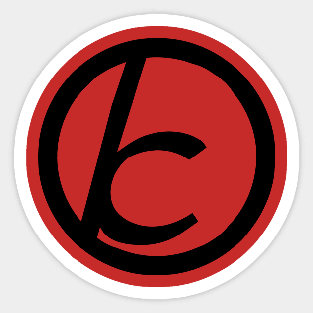 Jewish Anarchist Symbol (Cursive) Sticker by dikleyt